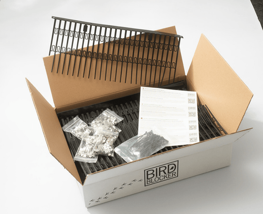Contents of the BirdBlocker 200mm box